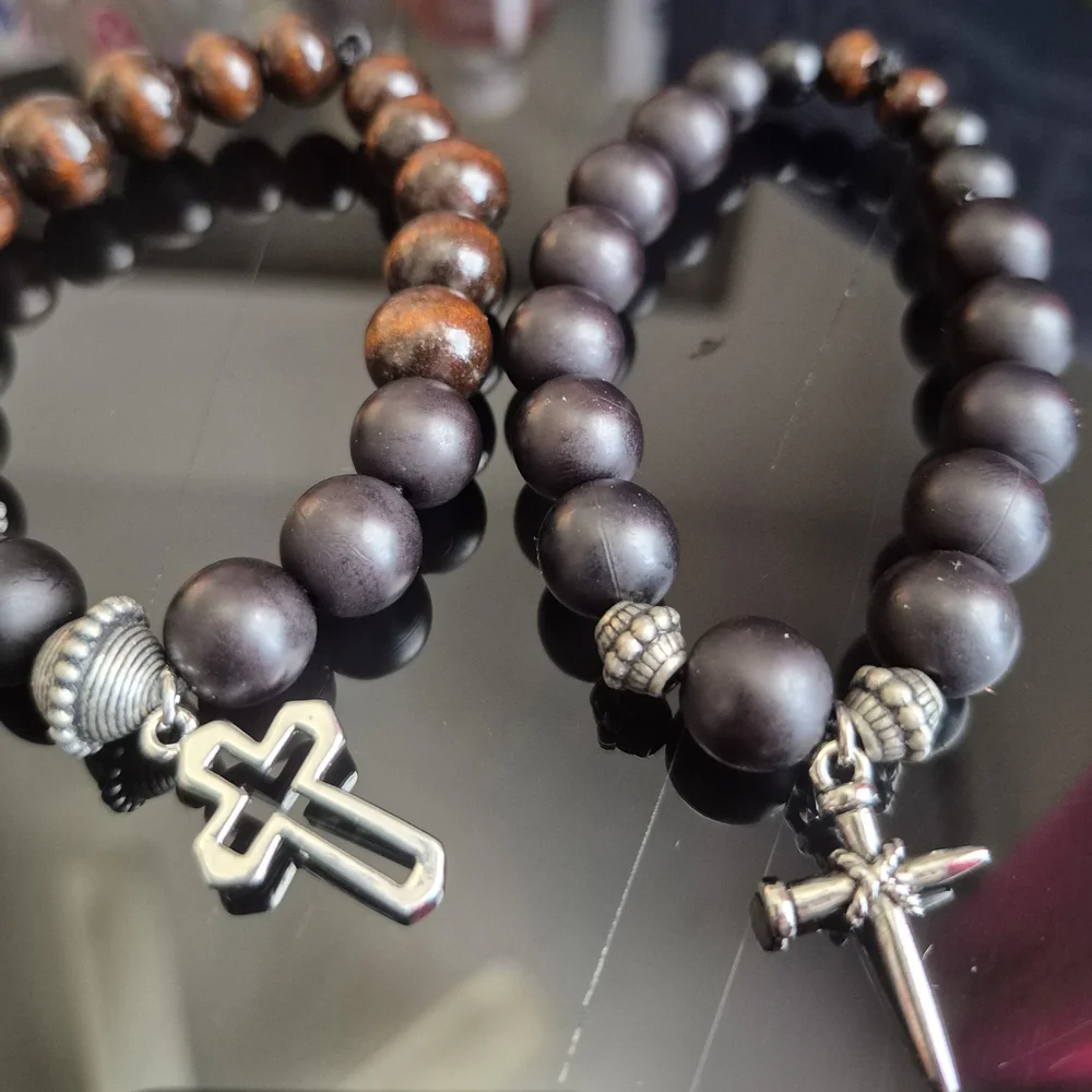 Handmade Mala Clay Braclet Set! - Picture 2 of 10